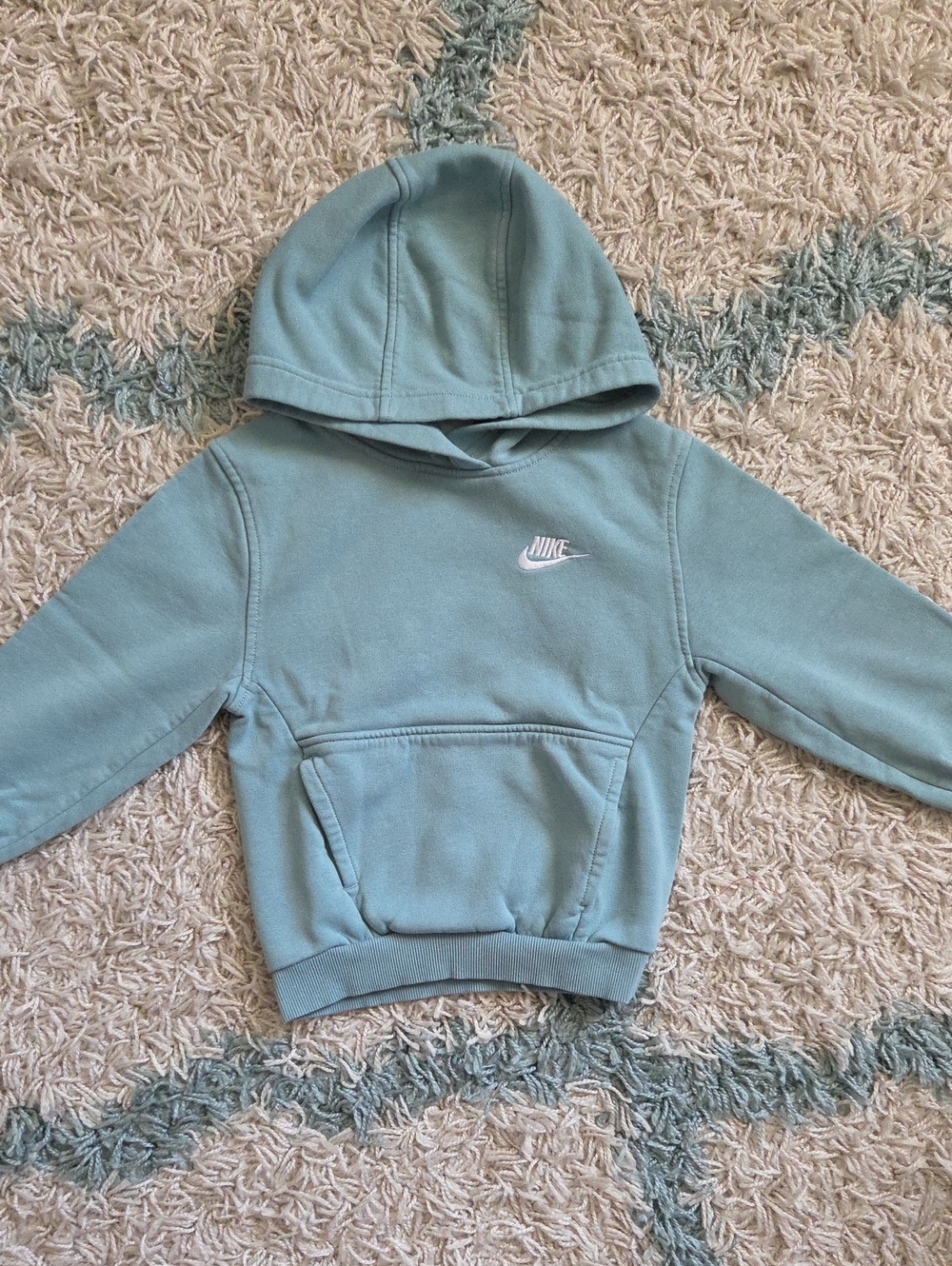 Nike All Kids Fit Sportswear Club Fleece Hoodie Cannon Color GUC - Picture 2 of 5